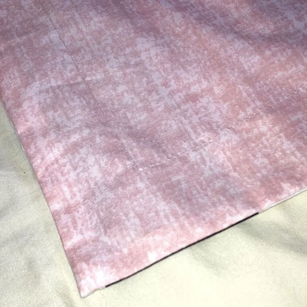 JUICY COUTURE Home Pillow Sham Blue White Cabana Stripes and Pink Standard Size